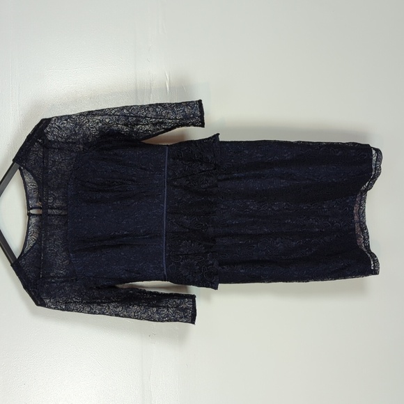 Adrianna Papell Lace Peplum Sheath Dress - Picture 1 of 13